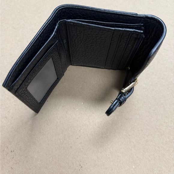 MICHAEL Michael Kors Black Leather Wallet with Gold Buckle - Picture 5 of 5